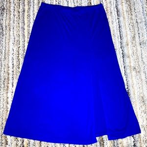TINA KNOWLES XL BLUE SKIRT; SPLIT ON SIDE